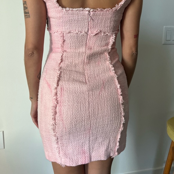 LIKELY Pink Tweed Mini Dress - Picture 4 of 4